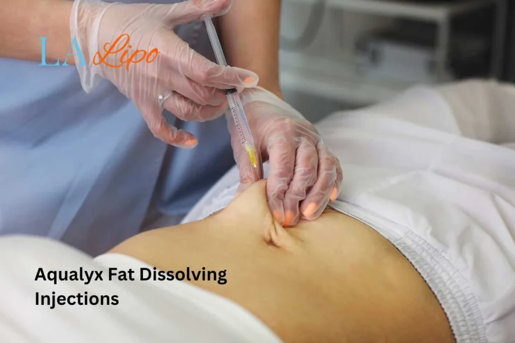 woman having fat dissolving injections Cheshunt in the stomach