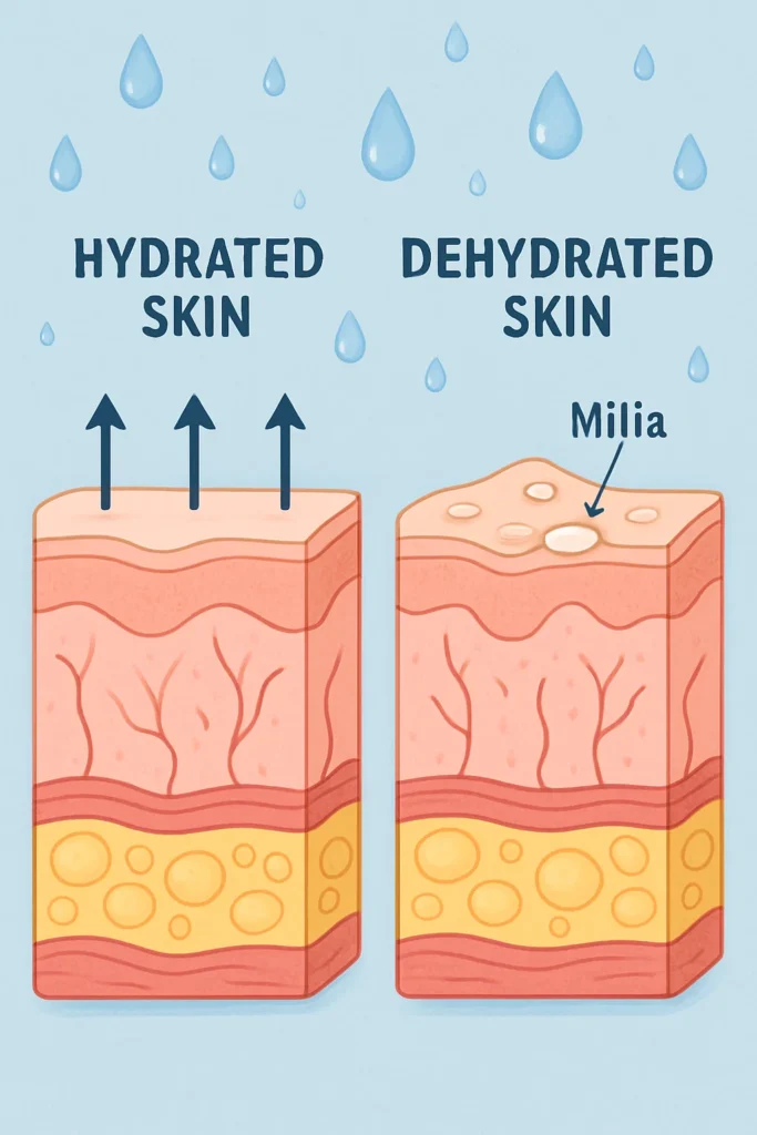 The importance of hydration and milia production Cheshunt