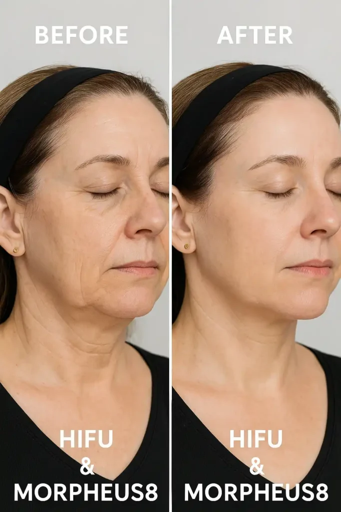HIFU & Morpheus8 treatment results Cheshunt - book in today!