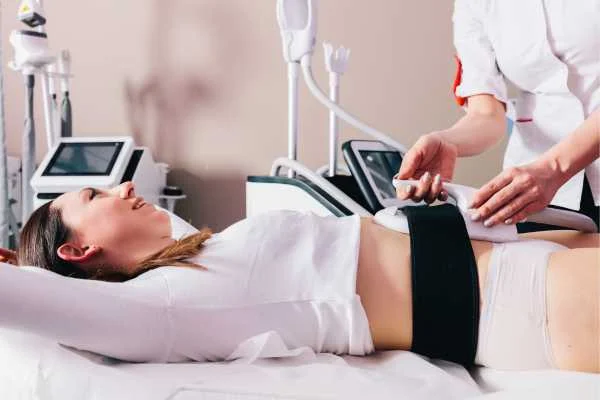 woman having body sculpting to help improve her body image and her mental health Cheshunt