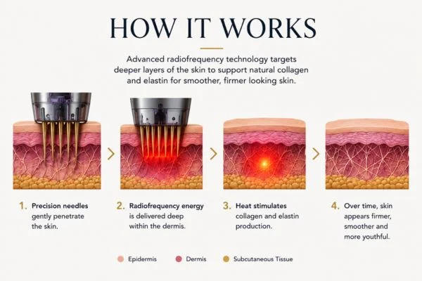 Diagram of how Collagen Lift Therapy Cheshunt works
